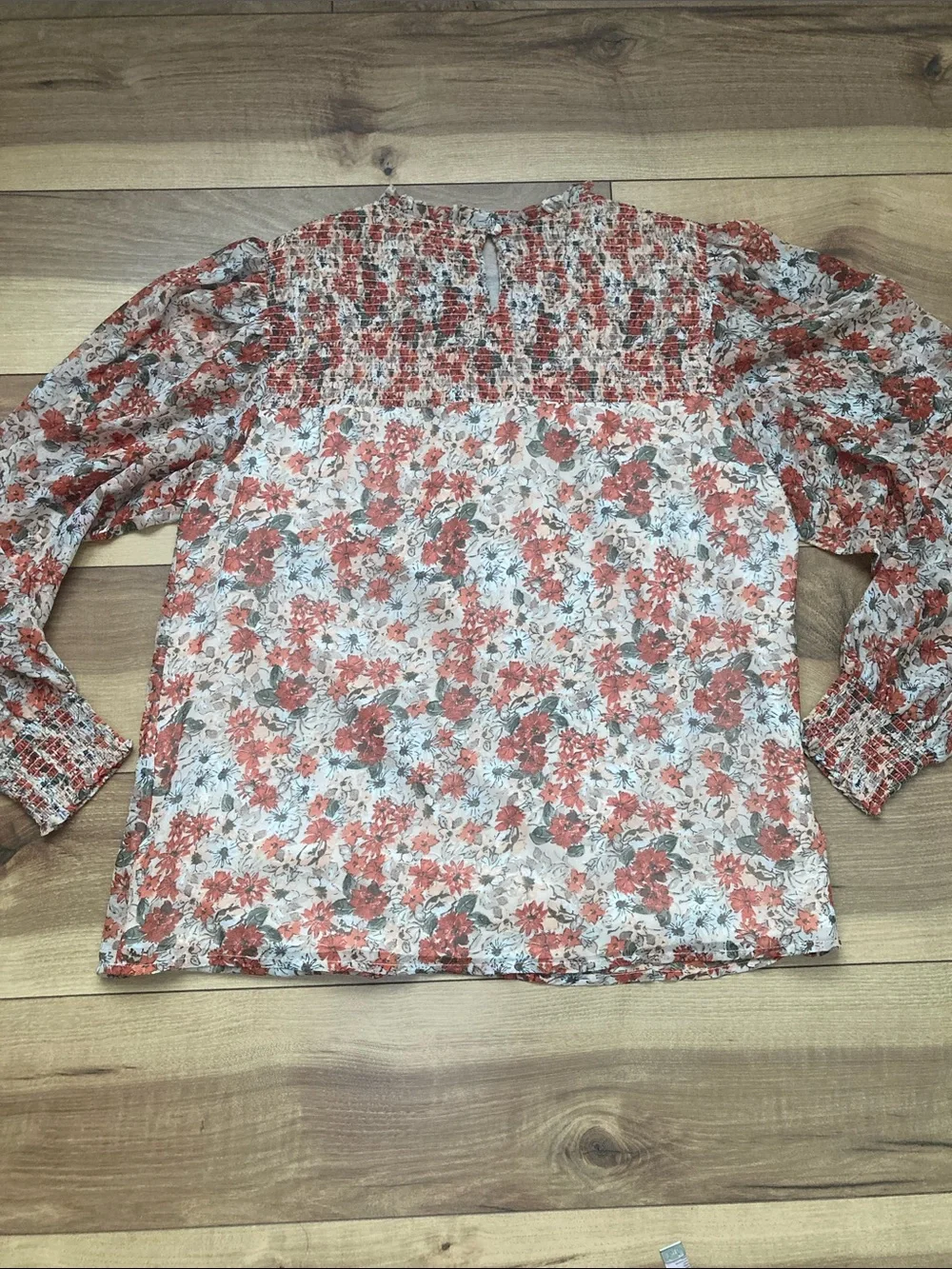 Roolee Floral Puff Sleeve Boho Blouse